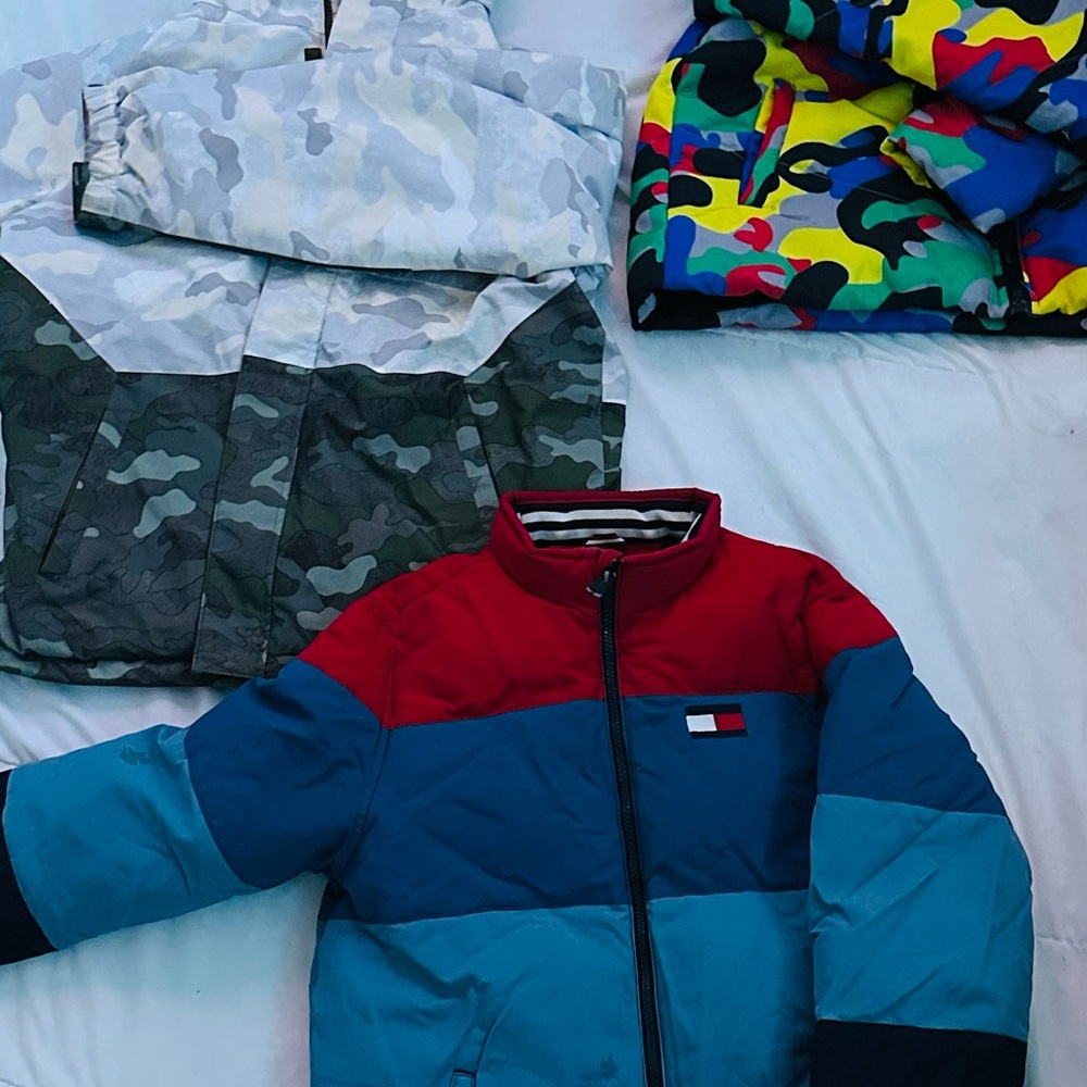 Tommy Hilfiger Kids Puffer Jacket - to camo